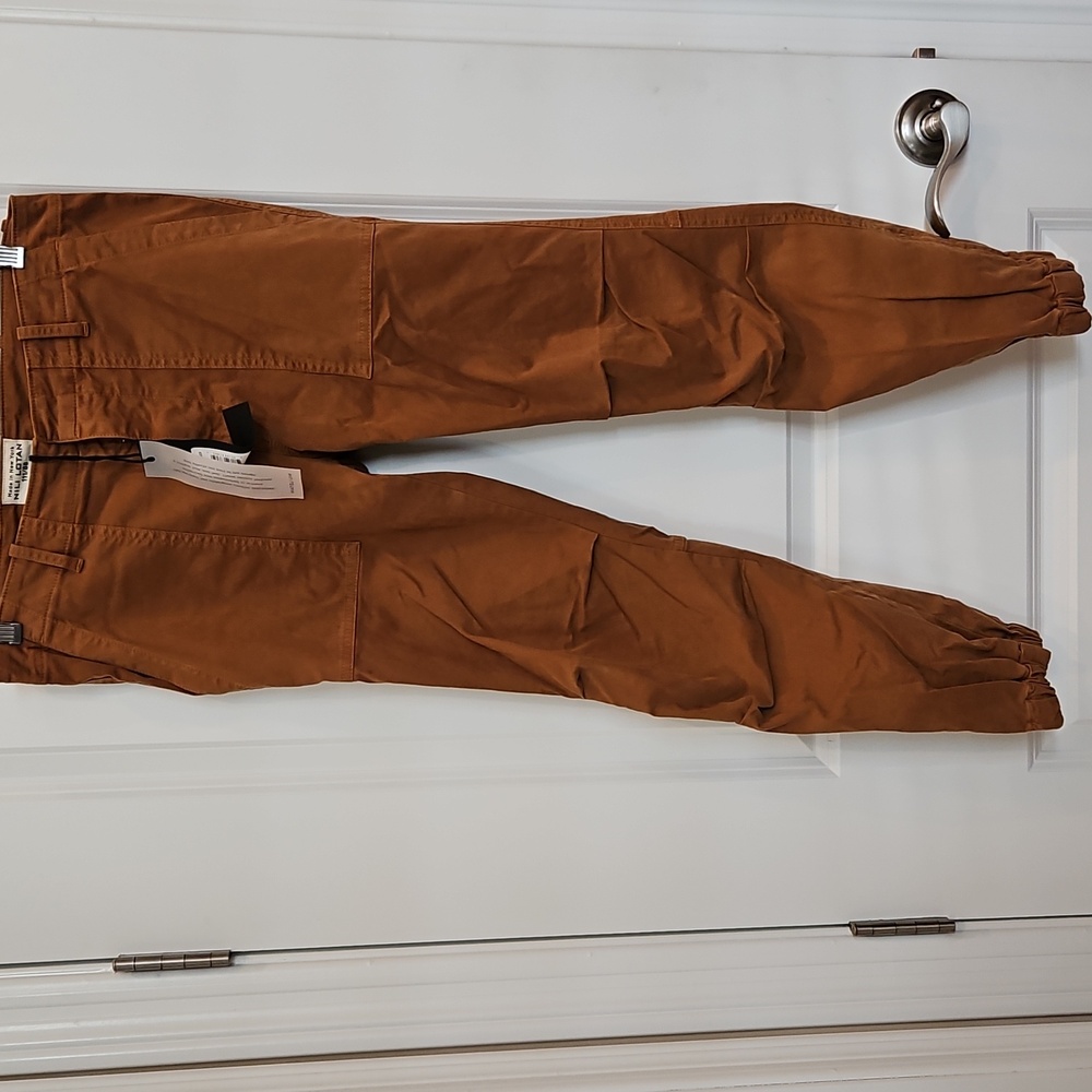 NWT. Nili Lotan Military Cropped Pants In MAPLE - Picture 2 of 6